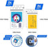 2 Pack - ID Card Holder with Lanyard and Retractable Reel Clip | Vertical Clear Badge Holders | Key Holder, Vaccine, Nurse, Teacher ID for Women and Men.