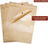 100 Pcs Kraft Stand Up Pouch with Window 6.3 x 8.6 in Brown Zip Lock Stand Up Bags, Reusable, Heat-Sealable for Home or Business