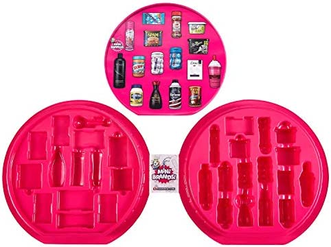 5 Surprise Mini Brands Collectors Case Series 1 by Zuru (Includes 2 Mini Toys) Red