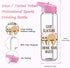 MELANIE'S POWER 24oz Motivational Sports Water Bottle with Time Marker, 720ml Water Bottle with Straw Leakproof BPA-Free Water Bottle for Children Cycling, Hiking( Sloth)