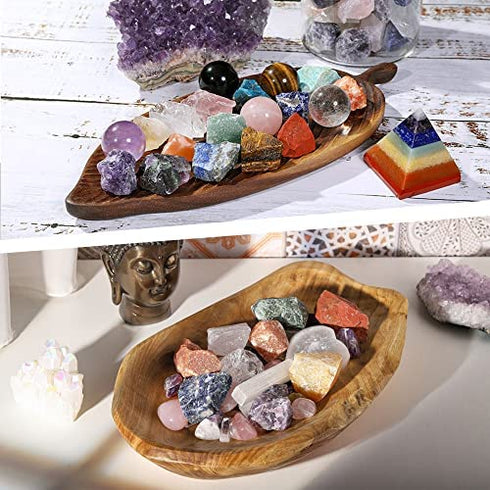 Top Plaza Bulk Moroxite Healing Crystals Rough Stones - Large 1" Natural Raw Stones Crystal for Reiki Healing, Wicca, Witchcraft, Tumbling, Cabbing, Fountain Rocks, Decoration, Polishing 0.5lb