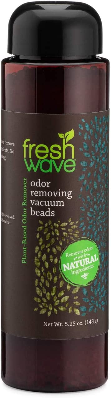 Fresh Wave Vacuum Odor Eliminating & Deodorizer Beads, 5.25 oz. | Safer Odor Relief | Natural Plant-Based Odor Eliminator | Odor Absorbers for Home | Keeps Vacuum Fresh Between Uses