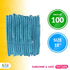 ABC Blue Polypropylene Beard Covers 18 Inch, Pack of 100 PP Disposable Beard Guards, Pleated Industrial Grade Beard Net Protectors, Beard Hair Nets, Facial Lightweight Hair Covering for Food Service