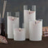 SUNWO Borosilicate Glass, Clear Candle Holder, Glass Chimney for Candle Open Ended, Glass Hurricane Candle Holders Diameter 3.5", Height 6"