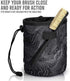 SURVIVOR Chalk Bag + Refillable Chalk Ball + Liquid Chalk - Draw String & 2 Zippered Pockets - Black Chalk Bag for Rock Climbing, Bouldering, Weightlifting with Hand Chalk Accessories for Extra Grip