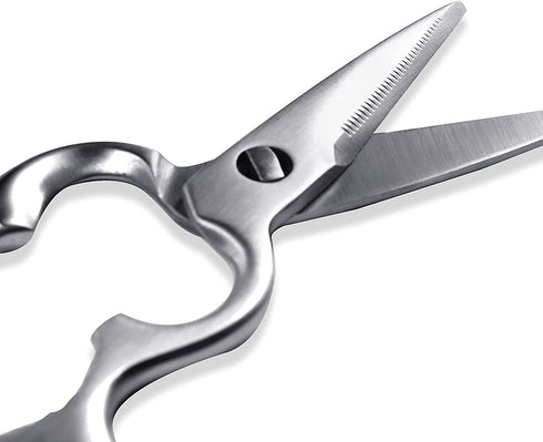 WAK Kitchen Scissors, Multi-Functional Kitchen Shears, Professional Stainless Steel Chopping Scissors, Heavy Duty Come Apart Shears, Easily Cut Poultry, Meat, Fish, Bottle Opener, Nutcracker