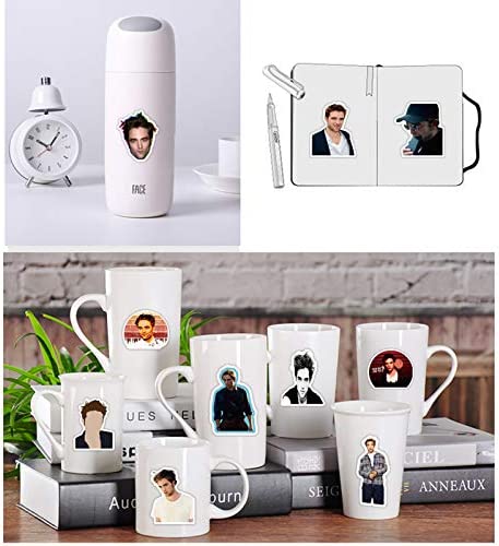 The Twilight Saga Stickers for Hydro Flask, 50pcs Waterproof Vinyl Decal for Laptop Water Bottle Phone Skateboard Bike (Robert Pattinson)
