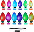 40 Pieces Christmas Car Magnets Lights Stickers Reflective Bulb Lights Magnets Christmas Car Refrigerator Decorations for Cars or Any Metal Surface (2.8 x 1.4 Inches and 5 x 2.7 Inches)
