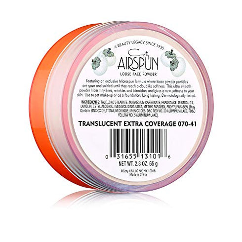 Coty Airspun Loose Face Powder, Translucent, Pack of 2