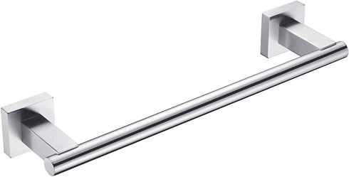 Hoooh 12-Inch Bath Towel Bar Stainless Steel Hand Towel Rack Holdle for Bathroom Kitchen Wall Mount Brushed Finish, A101L30B-BN
