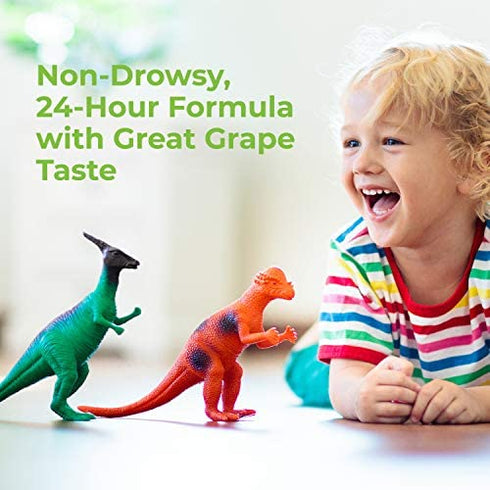 Rite Aid Children's Non-Drowsy Allergy Relief Chewable Tablets, Grape Flavor, Loratadine, 5 mg - 30 Count | Children's Allergy Medicine | Allergy Medication Tablets for Kids