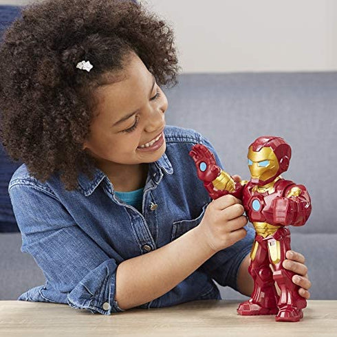 Playskool Heroes Marvel Super Hero Adventures Mega Mighties Iron Man Collectible 10-Inch Action Figure, Toys for Kids Ages 3 and Up , Brown