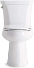 Kohler K-4774-0 Brevia Elongated White Toilet Seatwith Quick-Release Hinges And Quick-Attach Hardware For Easy Clean