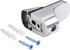 uxcell Glass Shelf Bracket Wall Mount Adjustable Zinc Alloy Bright Chrome Clamp for 3-20mm Thickness 4pcs