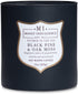 Manly Indulgence Black Pine & Oak Moss Scented Jar Candle, Signature Collection, Soy Wax Blend, Wooden Wick, 15oz, Gray