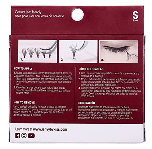 Kiss I Envy Ultra Black Short Lashes (2 PACK)