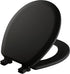 MAYFAIR 841EC 047 Cameron Toilet Seat will Never Loosen and Easily Remove, ROUND, Durable Enameled Wood, Black