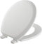 MAYFAIR 841EC 000 Cameron Toilet Seat will Never Loosen and Easily Remove, ROUND, Durable Enameled Wood, White