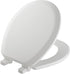 MAYFAIR 841EC 000 Cameron Toilet Seat will Never Loosen and Easily Remove, ROUND, Durable Enameled Wood, White