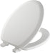 MAYFAIR 1841EC 000 Cameron Toilet Seat will Never Loosen and Easily Remove, ELONGATED, Durable Enameled Wood, White