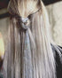 47 Inch Hair Tinsel 600 Silver Sparkling Highlights Synthetic Hair Streak BlingHighlights Glitter Extensions