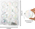 Joiedomi 12 Pcs 80mm/ 3.15'' Christmas Ball Ornaments Set with Chrome Effect, Shatterproof Christmas Ball Ornaments Clear Plastic Ornaments for Christmas Holiday, Party Decorations, Tree Ornaments