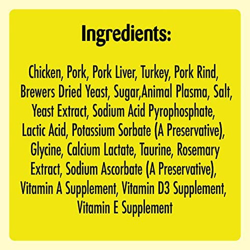 Temptations Meaty Bites, Soft and Savory Cat Treats, Chicken Flavor, 4.12 oz. Pouch