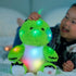 BSTAOFY 11'' Light Up Dinosaur Stuffed Animals Cute LED T-Rex Soft Plush Toy Glow in The Dark Gifts for Kids Boys Girls Birthday Holiday, Green