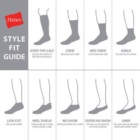 Hanes mens Double Tough Crew Socks, 12-pair Pack