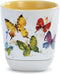 DEMDACO Dean Crouser Flock of Butterflies Watercolor 10 ounce Stoneware Tea Cup and Trinket Dish Set