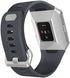 SKYLET Compatible with Fitbit Ionic Bands for Men Women, 3 Pack Soft Sport Replacement Wristbands Compatible with Fitbit Ionic Smart Watch with Buckle(Black, Slate, Gray Small)
