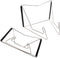Textbook Stands,2PC Fold-n-Stow Metal Bookstand,Music Book Easel Display Holder,Adjustable Reading Stand,Small Book Rest for Kitchen Counertops,Bookrest for Hardcover Ipad,Cookbook,Recipe (2)