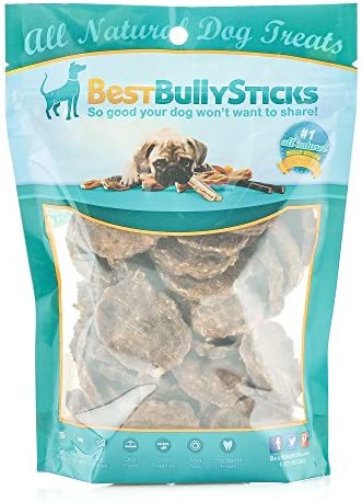 Best Bully Sticks 100% Beef Bully Stick Slider Crunchy Dog Treats (8oz.) - Made of All-Natural Bully Sticks - Bite-Sized & Highly Digestible