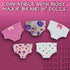 PZAS Toys 18 Inch Doll Underwear- 5 Piece Doll Underwear Set Fits American Girl Doll and Similar