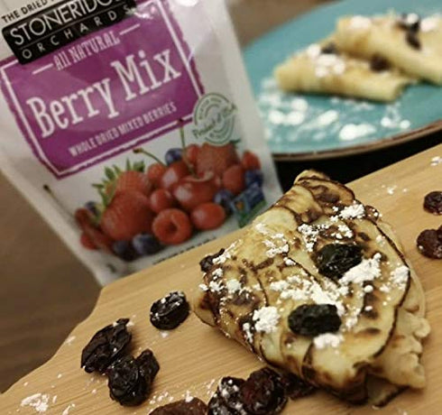 Stoneridge Orchards Whole Dried Berry Mix 5 oz - Cranberries, Montmorency Cherries, Blueberries, Strawberries, Raspberries