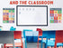 Sign Language Posters for Classroom - 3 Pack ASL Alphabet Poster, Numbers, Emotions Chart for Kids. ASL Posters for Classrooms 16x20", Dry Erase