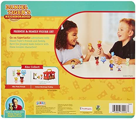 Daniel Tiger's Neighborhood Friends & Family Figure Set (10 Pack) Includes: Daniel, Friends, Dad & Mom Tiger, Tigey & Exclusive Figure Pandy