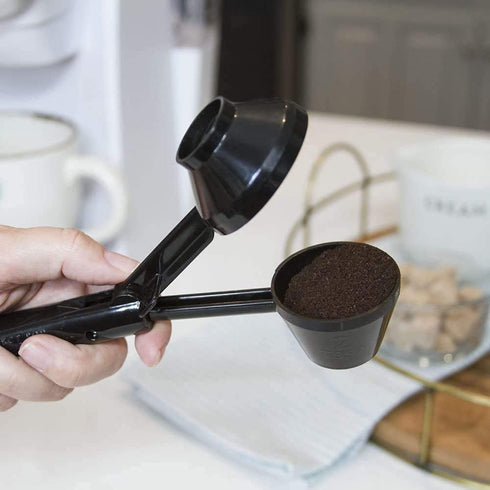 Cafe Supreme Reusable Single Serve Coffee Filter K Cup Pod + EZ-Scoop Coffee Scoop with Funnel | Compatible with Keurig K Supreme (Plus) Coffee Maker
