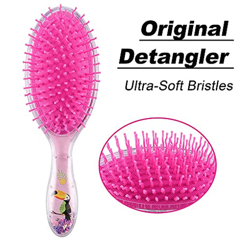 Aethland Detangling Brush for Curly Hair Kids Hair Brush, Kids Detangler Brush No Pain Soft Hair Brush for Curly Hair -Glide Through Tangles With Ease