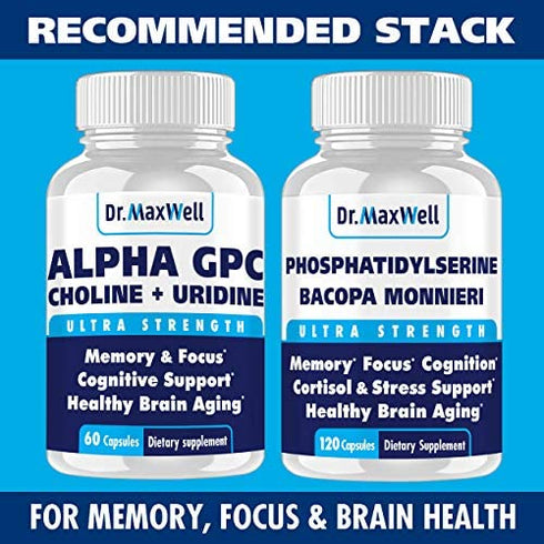Alpha GPC 600mg + Uridine, a Choline Enhancer. Better Than Alpha-GPC or Uridine ?lone. Best Alpha GPC Choline: 2in1, Soy Free, No Fillers, USA. Best Choline Form, 60 Pills, Money Back Guarantee