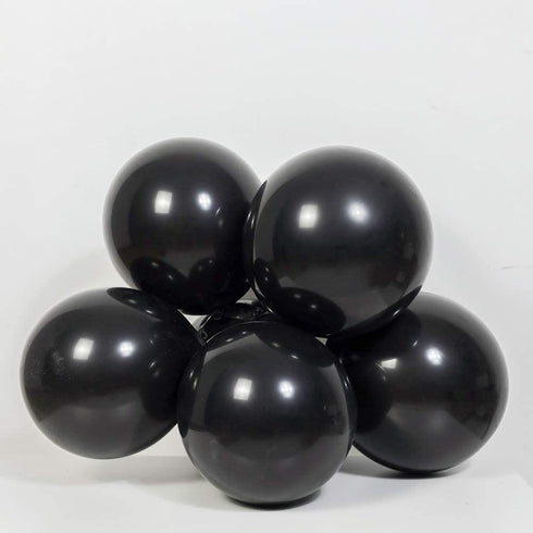 Black Gold Metallic White Silver Metallic Balloon Garland Arch kit backdrop 124pcs Great Latex Balloons Set for Wedding Birthday Balloons Graduation Party babyshower Decorations.
