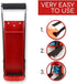 Red Can Crusher Wall Mounted Aluminum Can Crusher 16oz 12oz 8oz Heavy Duty Can Crushers For Recycling Wall Mounted Beer Can Opener And Crush Bottle Two Features In One Can Press