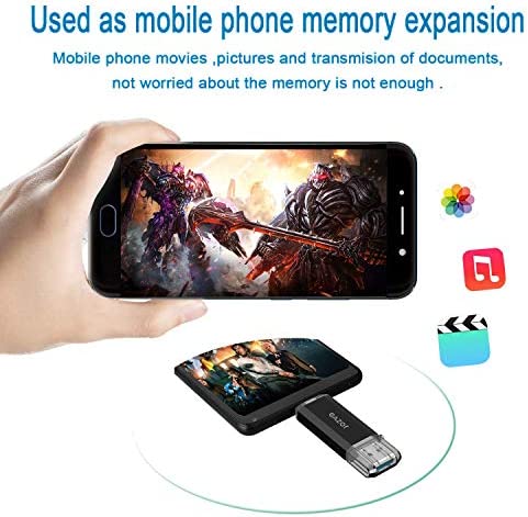 Type C Flash Drive, 64GB 2 in 1 OTG USB C+ USB 3.0 Dual Drive Waterproof Memory Stick with Keychain Metal for Computer, MacBook,Google's Chromebook Pixel,Samsung Galaxy (TYPE-C64GB)