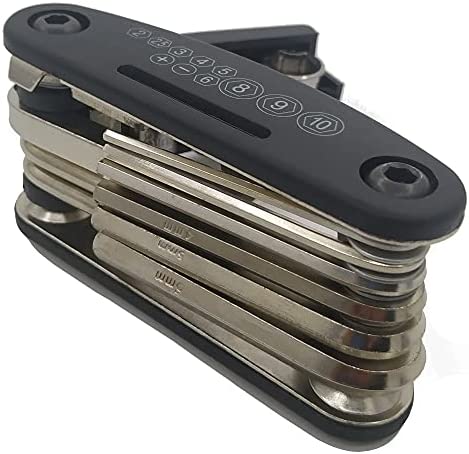 16 in 1 Multi-Function Bike Bicycle Cycling Mechanic Repair Tool Kit?Bicycle Tool Kit, Motorcycle Portable Multifunctional Repair Tool Set? Folding Metric Repair Tool Set Kit