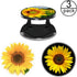 (3 Pack) Cell Phone Holder Sunflower Orange Expanding Grip Stand Finger Kickstand for Smartphone and Tablets