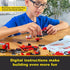 Educiro Train Sets for Boys Age 6-10, 3 in 1 City Building Kit Motorcycle Tractor Creative Educational Birthday Gift, Stem Projects Toys for Kids 6 7 8 9 10 Year Old, 305 Pieces