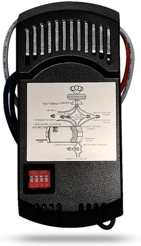 Corebay Universal Ceiling Fan Remote Control and Receiver Kit Replacement of Hampton Bay Harbor Breeze Hunter, 53T+28R, Easy to Install