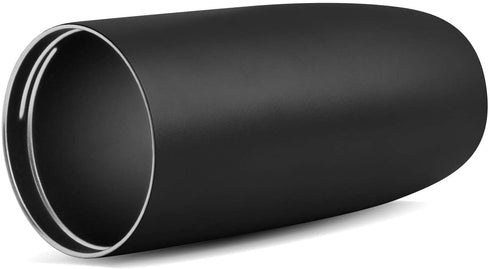 Simple Modern Travel Coffee Mug Insulated Stainless Steel Thermos Cup Voyager with Straw and Clear Flip Lid 20oz (590ml) Tumbler, -Midnight Black