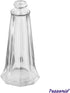 (Set of 12) 1 oz. Tower Salt and Pepper Shakers, Tall Glass Body Mini Salt and Pepper Shakers for Restaurant by Tezzorio