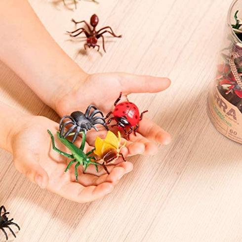 Terra by Battat – Insect World 60 pcs – Assorted Miniature Insect Toys For Kids 3+